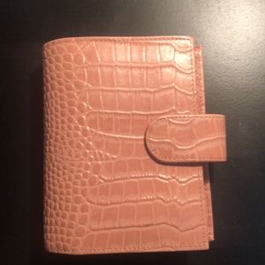 Moterm A7 Luxe Pink Croc Leather Planner